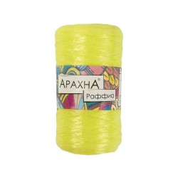 Пряжа ARACHNA Raffia (100% полипропилен) 5х50г/200м цв.17 желто-зеленый