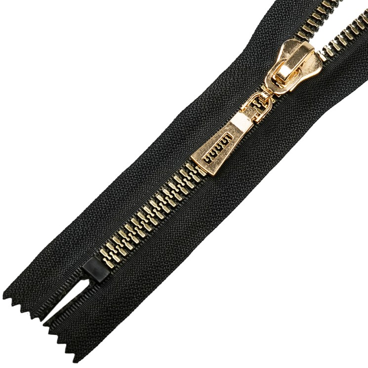 Молния MaxZipper трактор №8 TT2, н/р 16см, цв.черн/золото
