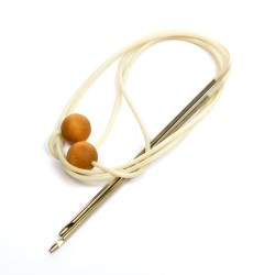 Крючки для тунисского вязания с фиксаторами на леске АРТИ 2,8 мм, L600 мм