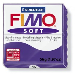 FIMO Soft полимерная глина, запекаемая в печке, уп. 56г цв.сливовый арт.8020-63