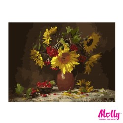 Картины по номерам Molly арт.G343 Увядающий букет (29 Красок) 40х50 см упак