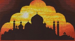 Набор для вышивания PANNA арт. AS-1316 Мечеть на закате 34,5х22 см
