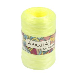 Пряжа ARACHNA Raffia (100% полипропилен) 5х50г/200м цв.16 св.желто-зеленый