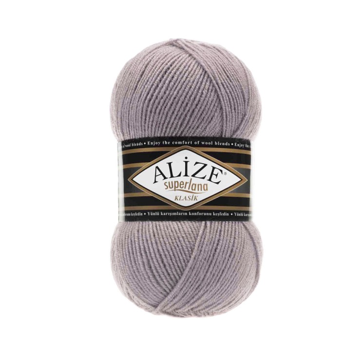 Пряжа для вязания Ализе Superlana klasik (25% шерсть, 75% акрил) 5х100г/280м цв.142 т.розовый