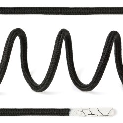 Шнурки TBY круглые 4мм арт.SLF041 длина 130 см цв.черный уп.10шт
