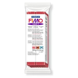 FIMO Soft полимерная глина, запекаемая в печке, уп. 350г цв.вишневый арт.8022-26