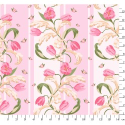 Ткань для пэчворка PEPPY Весенний Этюд Панель 146 г/м  100% хлопок цв.ВЭ-06 розовый уп.60х110 см