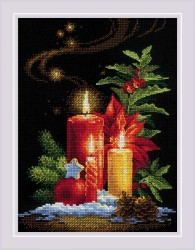 Набор для вышивания РИОЛИС арт.2056 Рождественский свет 18х24 см