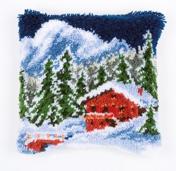 Набор для вышивания VERVACO арт.PN-0153601 Подушка Зимние горы 40х40 см