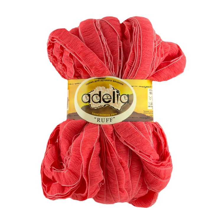 Пряжа ADELIA RUFF (100% акрил) 2х150г/60м СК цв.20 бл.красный