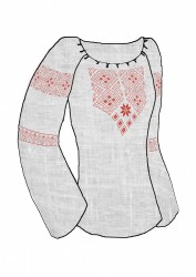Набор для вышивания женской рубашки КАРОЛИНКА арт. КБСН(лен)-08 Берегиня 48-54 размер