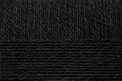 Пряжа для вязания ПЕХ "Детский каприз тёплый" (50% мериносовая шерсть, 50% фибра) 10х50г/125м цв.002 черный