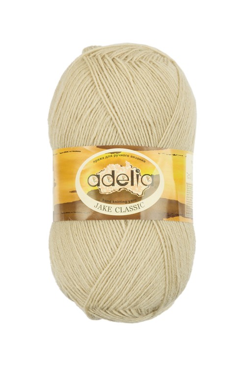 Пряжа ADELIA JAKE CLASSIC (75% шерсть, 25% нейлон) 5х100г/410м цв.04 св.бежевый