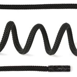 Шнурки TBY круглые 6мм арт.SLF046 длина 130 см цв.черный уп.10шт