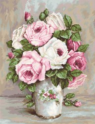 Набор для вышивания LUCA-S арт. G574 Смешанные розы 20х26 см