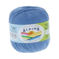 Пряжа ALPINA LILY (100% мерсеризованный хлопок) 10х50 г/175 м цв.091 джинсовый
