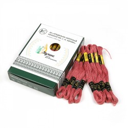 Нитки мулине цв.5605 т.розовый 24х8м С-Пб