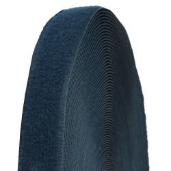 Лента липучка TBY пришивная кач.B шир.25мм цв.F330 т.синий уп.25м (мягкая часть, петля)