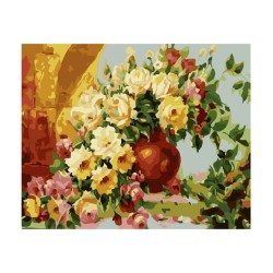 Картины по номерам Molly арт.GX7265 Цветочный водопад (22 Краски) 40х50 см упак