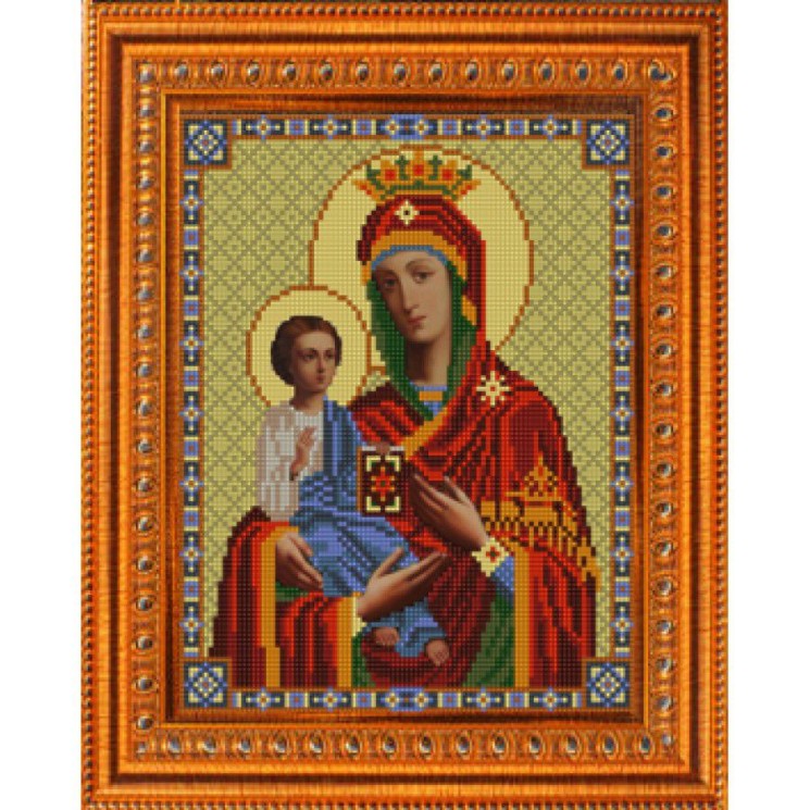 Рисунок на ткани (Бисер) КОНЁК арт. 9239 Богородица Троеручица 20х25 см