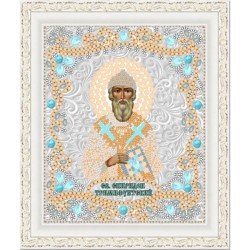 Рисунок на ткани (Бисер) КОНЁК арт. 7126 Спиридон Тримифунтский 15х18 см