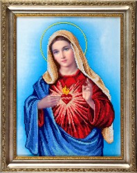 Рисунок на ткани АНГЕЛIКА арт. A503 Непорочное сердце Марии 30х40 см