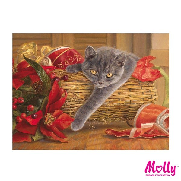 Картины по номерам Molly арт.KH0762 Подарок (12 цветов) 15х20 см
