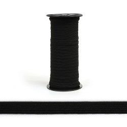 Резинка-продежка 08мм арт.001-08 цв.черный уп.100м