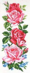 Рисунок на канве МАТРЕНИН ПОСАД арт.24х47 - 0776 Нежные розы