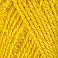 Пряжа для вязания ТРО "Подмосковная" (50% шерсть, 50% акрил) 10х100г/250м цв.0596 желтый