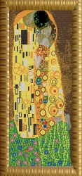 Рисунок на ткани (Бисер) КОНЁК арт. 9618 Поцелуй (Г.Климт) 25х65 см