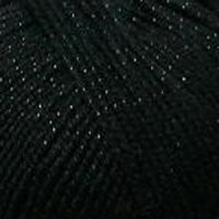 Пряжа для вязания ПЕХ "Мерцающая" (96% акрил, 4% метанит) 5х100г/430м цв.002 черный
