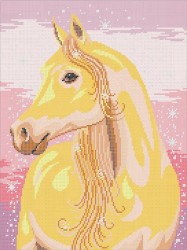 Рисунок на ткани АНГЕЛIКА арт. A516 Лошадь 30х40 см упак (1 шт)