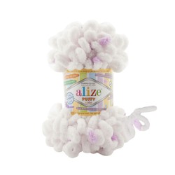 Пряжа для вязания Ализе Puffy color (100% микрополиэстер) 5х100г/9м цв.6470