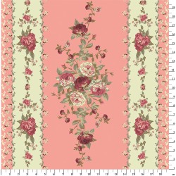Ткань для пэчворка PEPPY Викторианские Розы Панель 146 г/м  100% хлопок цв.ВР-15 розовый уп.60х110 см