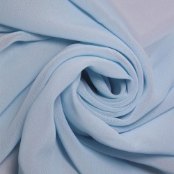 Ткань Шифон 80 г/м2 100% полиэстер шир.150 см арт.Р.14951.18 цв.18 голубой уп.40м