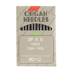 Иглы ORGAN арт.DPx5 № 80 для прямострочных ПШМ уп.10 игл