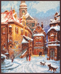 Набор для вышивания ПАЛИТРА арт.07.021 А снег идёт, по мотивам картины Георга Янни 21х27 см