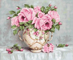Набор для вышивания LUCA-S арт. BA2319 Розовые розы 43х35 см