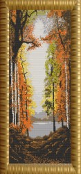 Рисунок на ткани (Бисер) КОНЁК арт. 9635 Осень 25х65 см