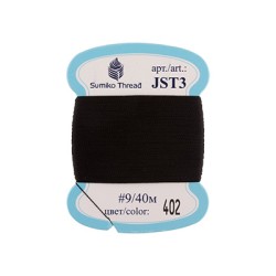 Нитки для вышивания SumikoThread JST3 9 100% шелк 40 м цв.402 черный