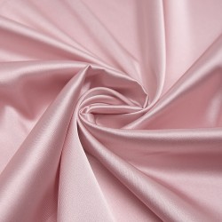 Ткань атлас стрейч 105 г кв.м 98% полиэстер, 2% спандекс шир.150 см арт.Р.33011.08 цв.08 розовая пудра уп.25м