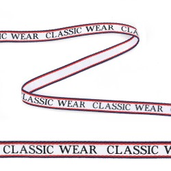 Тесьма-стропа TBY декоративная Classic wear арт.TPP03105 шир.10мм цв. белый уп.9м упак (9 м)