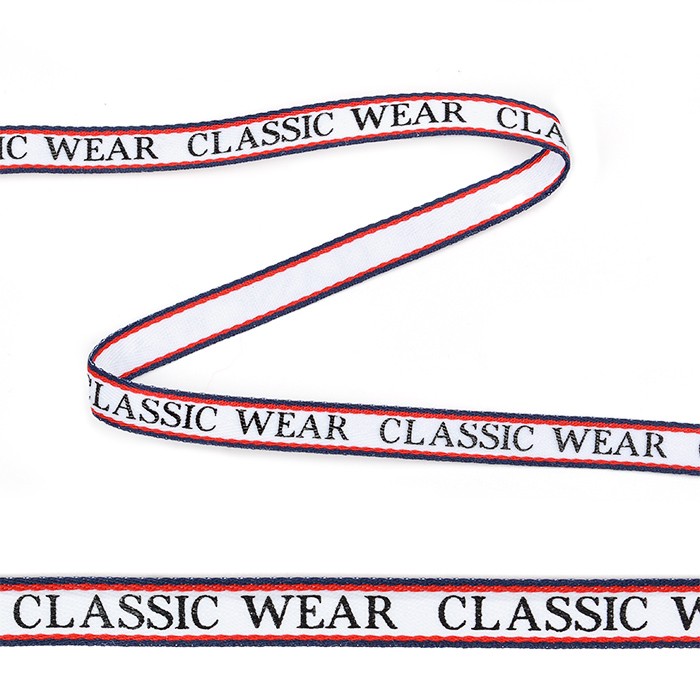 Тесьма-стропа TBY декоративная Classic wear арт.TPP03105 шир.10мм цв. белый уп.9м упак (9 м)