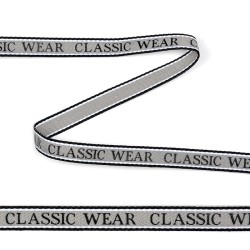 Тесьма-стропа TBY декоративная Classic wear арт.TPP03102 шир.10мм цв. серый уп.45,7м