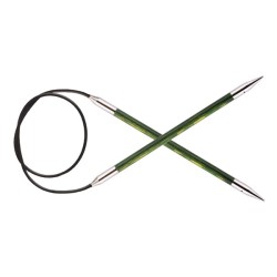 29058 Knit Pro Спицы круговые Royale 5,5мм /40см, ламинированная береза, зеленый