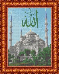 Рисунок на ткани КАРОЛИНКА арт. КБП-3029 Голубая мечеть 27,7х34 см
