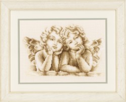 Набор для вышивания VERVACO арт.PN-0146042 Мечтающие ангелы 25х18 см