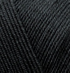 Пряжа для вязания Ализе Bahar (100% мерсеризированный хлопок) 5х100г/260м цв.060 черный упак (1 упак)