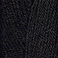 Пряжа для вязания ТРО "Кроха" (20% шерсть, 80% акрил) 10х50г/135м цв.0140 черный